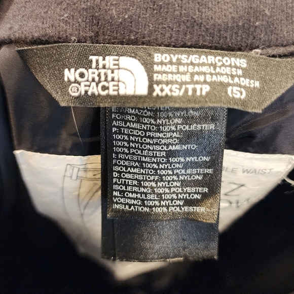 The North Face EZ Grow DryVent Black Snow pants. Kids size xxs. - Picture 4 of 16